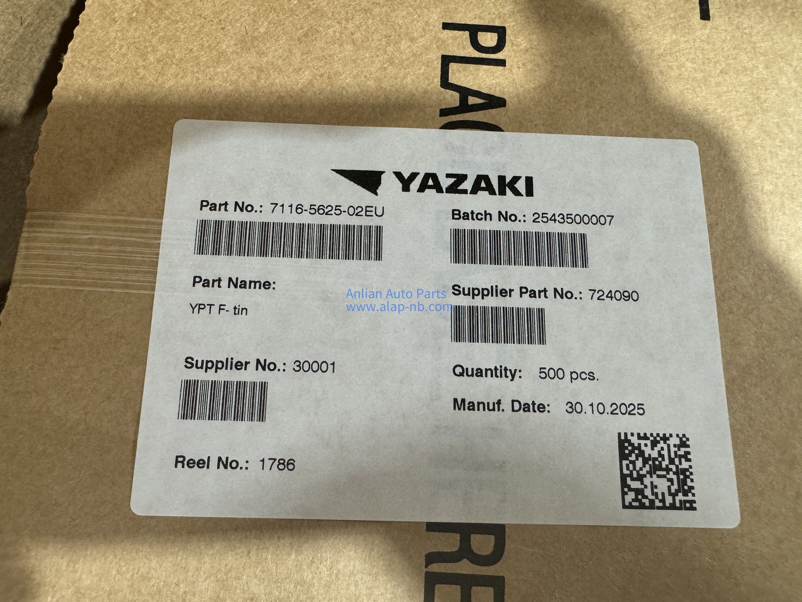 7116-5625-02 Yazaki Connector Terminals 7116-5625-02EU