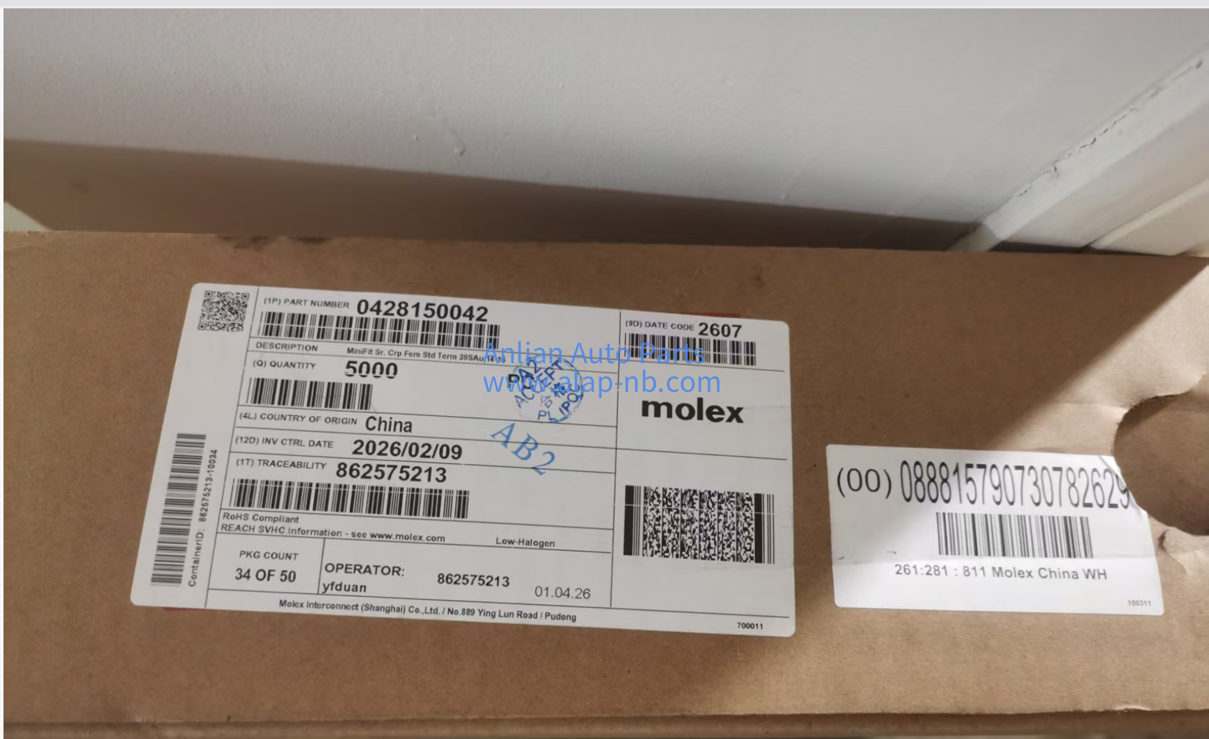 Molex Connector housings terminals  42815-0042 Crimp Terminals 42815-0012 in stock